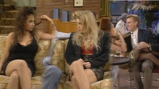 Dorit Sauer guest stars as Bud's date seated miniskirt w/pantyhose - Married With Children - s05e05