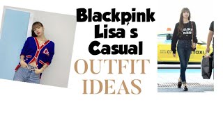 @BLACKPINK Lisa inspired casual outfit //Lisa lookbook 🔥🔥#blackpink#lisa##kpop viralvideo#trending