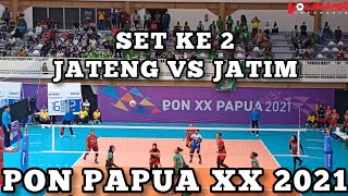 JATENG VS JATIM SET KE 2 VOLI PUTRI PON PAPUA XX 2021