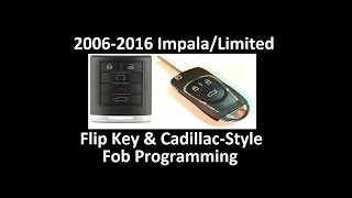 2006-2016 Impala/Limited (9th Gen) Switchblade Flip Key & Cadillac-Style Fob