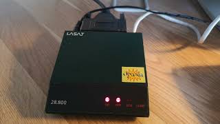 Lasat 28.8 dial-up modem. TeleDanmark Opasia Internet