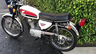 1971 CB100 K2 Supersport Start, Run, Walkaround Pt 1