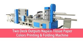 Double Output Napkin Tissue Making Machine