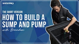 How to build a sump and pump package | The short version