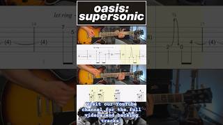 “Supersonic” - Oasis - Guitar Lesson - Rolling Tab #guitarschoolnorthampton  #oasis #supersonic