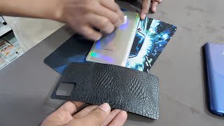 Samsung Note 10 Lite Leather Back Film Installation 2023 Awesome Mobile Customization