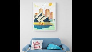 Paper Filigree Painting Kit - Sydney Opera House #gifts #Christmasgifts #ChristmasDecorations