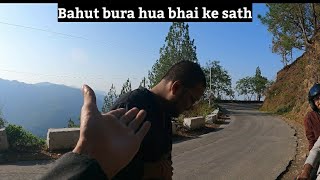 Bhai ne apna bag gum kar Diya!!😞#nainital #uttarakhand #bikeride