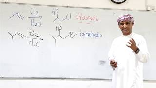 Alkenes: Electrophilic Addition Reactions; Addition of X2 H20