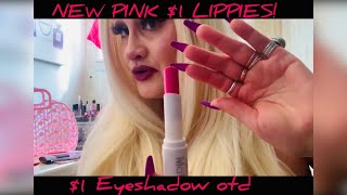 ASMR🔥NEW $1.00 PINK LIPPIES 💕& MAKEUP OTD