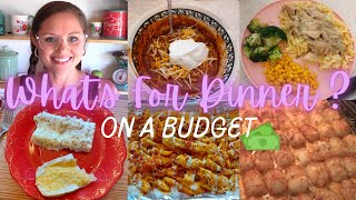 BUDGET FRIENDLY WHAT'S FOR DINNER? Meal Ideas