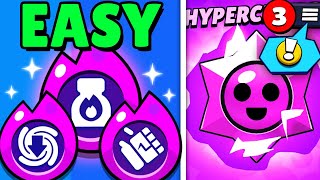 HOW TO GET MANY HYPERCHARGES FAST IN BRAWL STARS!