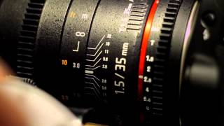 Lens Review and Test Footage Rokinon Cine 35 T1.5 and Samyang