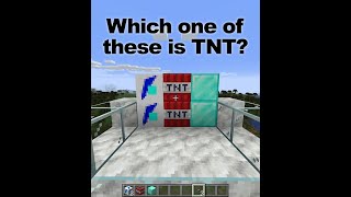 Easy Minecraft challenge – Which one of these blocks is TNT (Který z bloků je TNT?)