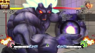 USF4 PS4 oni invisible ultra fireball