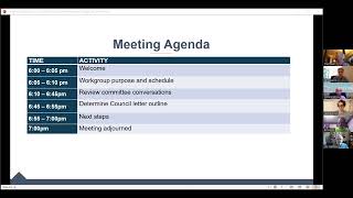 Government Transition Advisory Committee, council communication workgroup - July 31, 2023