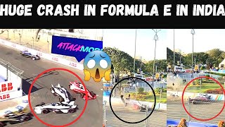 Crash at Formula E eprix in Hyderabad India|official|2023 @MercedesAMGF1