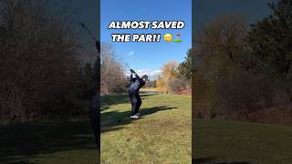 Whats worse then this!?! 🤣⛳️ #golfishard #shortgame #parsave #par3 #golffail #chip