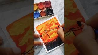 Road Senery Painting 😱 #viral #senery #art #shorts #ytshorts #viral #trending