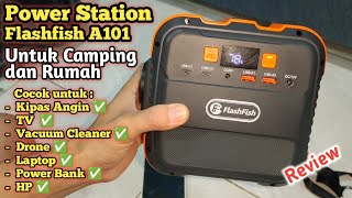 Unboxing & Review Mini Power Station Camping Portable Flashfish A101, Genset Camping