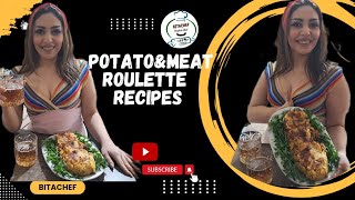 Potato & meat roulette recipes  #viral #recipe #food