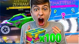 *DOUBLE* PAINTED 100 TOTALLY AWESOME CRATE OPENING! | *INSANE* OPENING! | Rocket League!