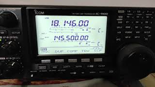 #icom #эфир #радио Работа трансивера Icom - 9100 за городом.