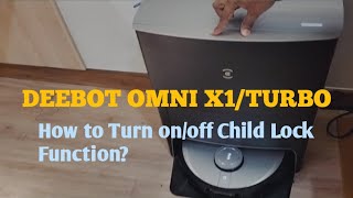 How to Turn On/Off Child Lock Function In OMNI X1/Turbo?