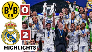 ⚪️Real Madrid vs Borussia Dortmund (2-0) HIGHLIGHTS: Carvajal, Vinicius Jr GOALS & Full Celebrations