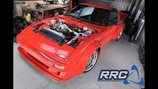 12A turbo Widebody Mazda RX7 at winton raceway