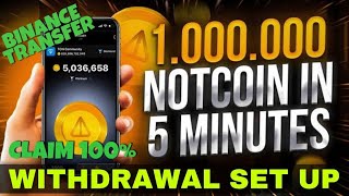 Free NOT coin Claim & Withdrawal | Binace LaunchPool New update | NOT price news today | mining app