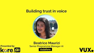 Building trust in voice with Beatrice Maurizi, Vodafone