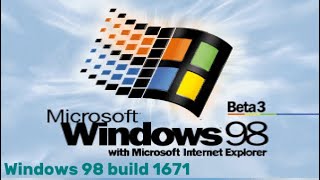 Windows 98 beta 3 build 1671