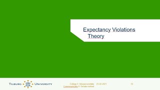 Extra Online College - Expectance Violations Theory