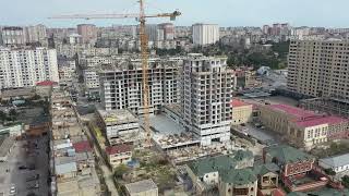 Drone Footage of a Construction Site on the Ahmadli, Baku | Free Stock Footage