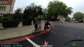 The number of people riding cycles has increase a lot, Red light jumping has gotten worse with it.