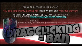 drag clicking on hypixel (GOT BANNED)