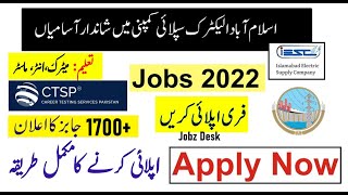 1700+ Jobs in IESCO Islamabad Electric Supply Company Jobs 2022 | Jobz Desk | Online Apply 2022