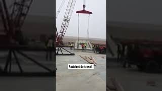 accident de travail sur un chantier à Douala