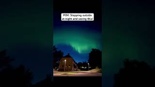 Northern Lights in Sweden. 💚🇸🇪 #auroraborealis #swedia #northernlights #sweden #aurora #shorts