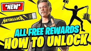 How to UNLOCK Fortnite X METALLICA Skins & FREE REWARDS!