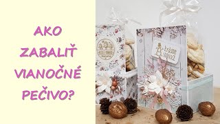 Ako zabaliť vianočné pečivo, ako vyrobiť darčekovú krabičku - videonávod v slovenčine / DIY Giftbox