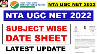 Ugc net 2022 Exam Date sheet update