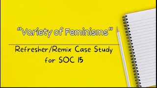 Variety of Feminisms Overview