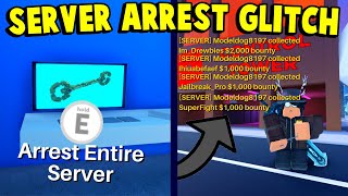 Brand New OP Server Arrest Glitch In Jailbreak!!? | How To Instantly Arrest The Entire Server!