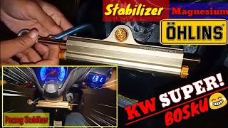 Pemasangan Stabilizer Ohlins [KW SUPER] Dimotor Honda Beat FI | Ceria Maticshop