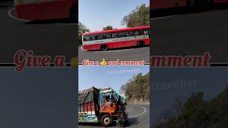 KSRTC and Eicher truck in sharp curve Uturn Ghat road hairpin bend #drivingskills #lorry #buss