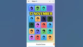 18 November Major puzzle durov Solved Today|Major Daily combo card 18 November|Major Puzzle Solution