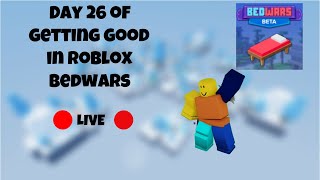 Day 27 of getting good in roblox bedwars (playing with viewers!)