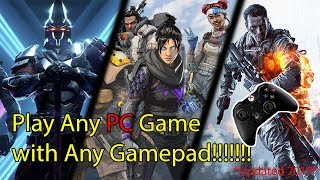 How To Play Fortnite/Apex Legends/Any game with Any gamepad/controller!!Fully working August 2019!!!